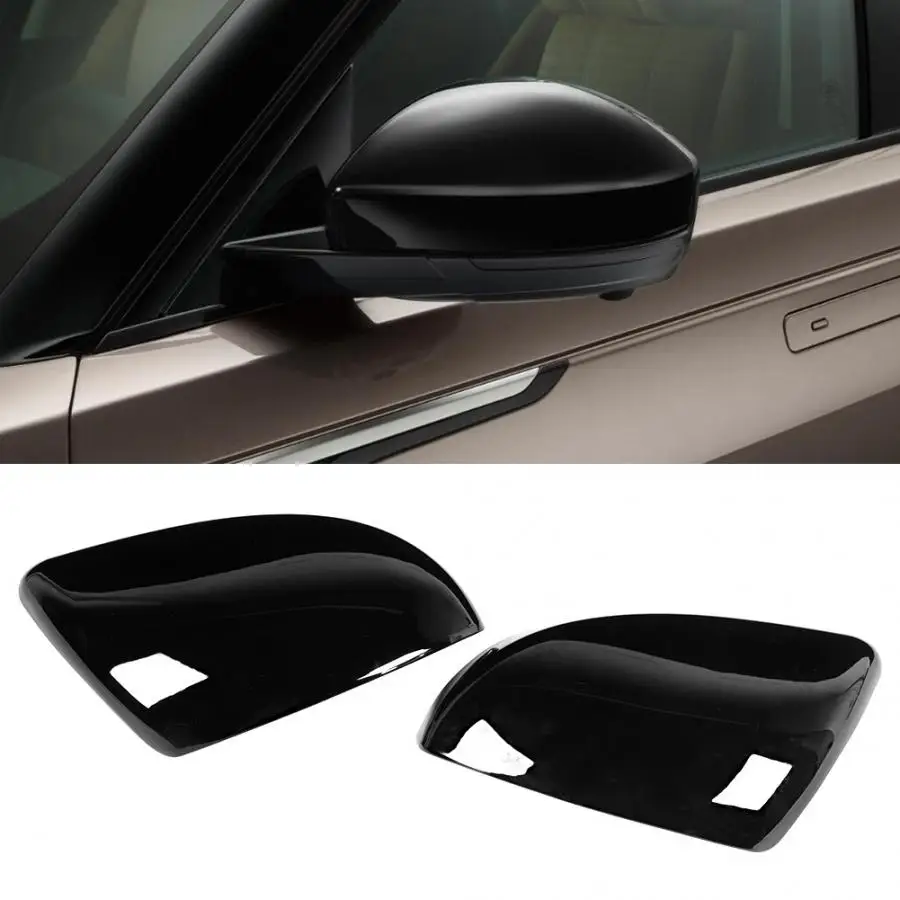 Car Mirror 2Pcs Exterior Side Rear View Cover Trim Black Color Fit for Range Rover Evoque 2020 Styling New | Автомобили и