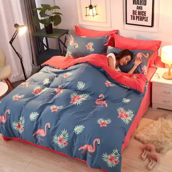 

Crystal velvet quilt cover warm A version of cotton B version of crystal velvet