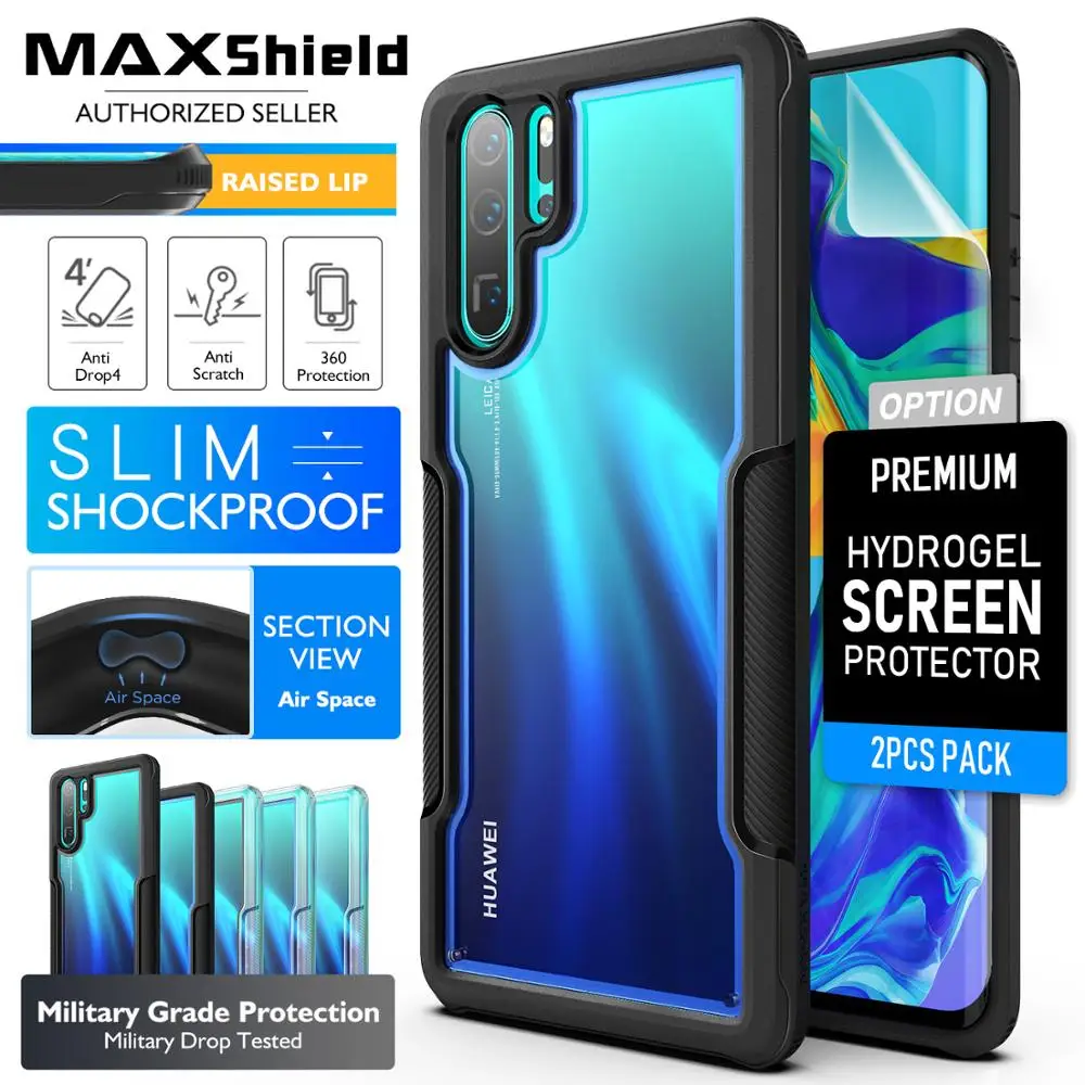 

Maxshield For Huawei P30 Pro Case (2019 Release) Shockproof Heavy Duty Hybrid Protection TPU Bumper PC Clear Back Cover