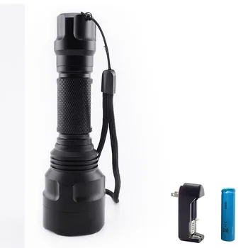 

Tactical flashlight led torch XM T6 Powerful flash light torch lamp 18650 Rechargeable battery Tail switch for fishing hiking