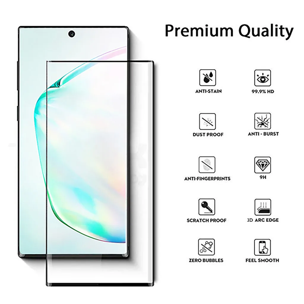 4 шт протектор экрана телефона для samsung Galaxy Note 10 10+ Закаленное стекло Защитная пленка экрана для samsung Galaxy Note 10# Y4