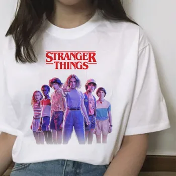 

stranger things Season 3 T Shirt Women Harajuku New Tshirt Funny 90s Female Graphic T-shirt Ullzang Upside Down Top Tees Cartoon