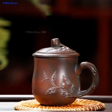 Лидер продаж, фиолетовая чайная чашка, емкость 200 мл, керамическая чайная чашка с нисингом, фарфоровые чашки кунг-фу, подарок для чайной чашки Yushu, 1 шт