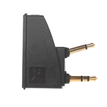 

Lightweight Durable Black Headset Adapter Portable Plug For Bose QC15 QC3 Foldable Travel Accessories Airplane Mini 3.5mm Jack