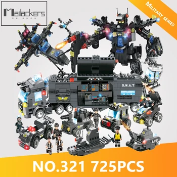

Compatible GSBAN Citys friends Mobile Police Series SWAT Sets Police Truck Station 8in3 Blocks Bricks Toy For Children 701PCS