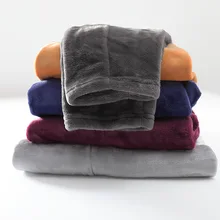 Feier, мужские зимние фланелевые длинные штаны для сна, Толстая теплая Домашняя одежда, повседневные пижамные брюки, мягкие свободные штаны, одежда для сна