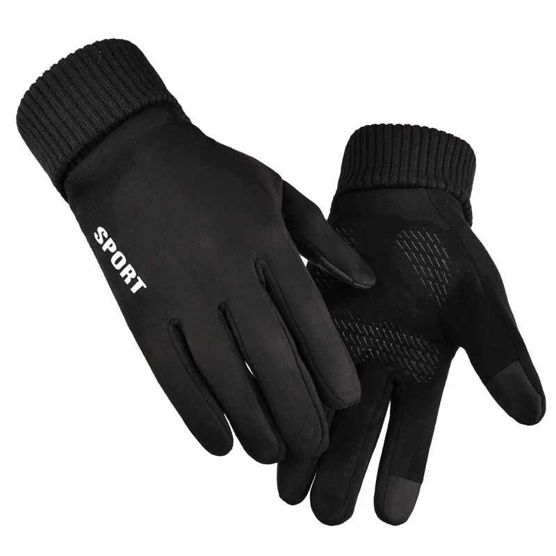 Winter Men Driving Gloves Anti Slip Windproof Thermal Warm Touchscreen Glove Breathable Winter