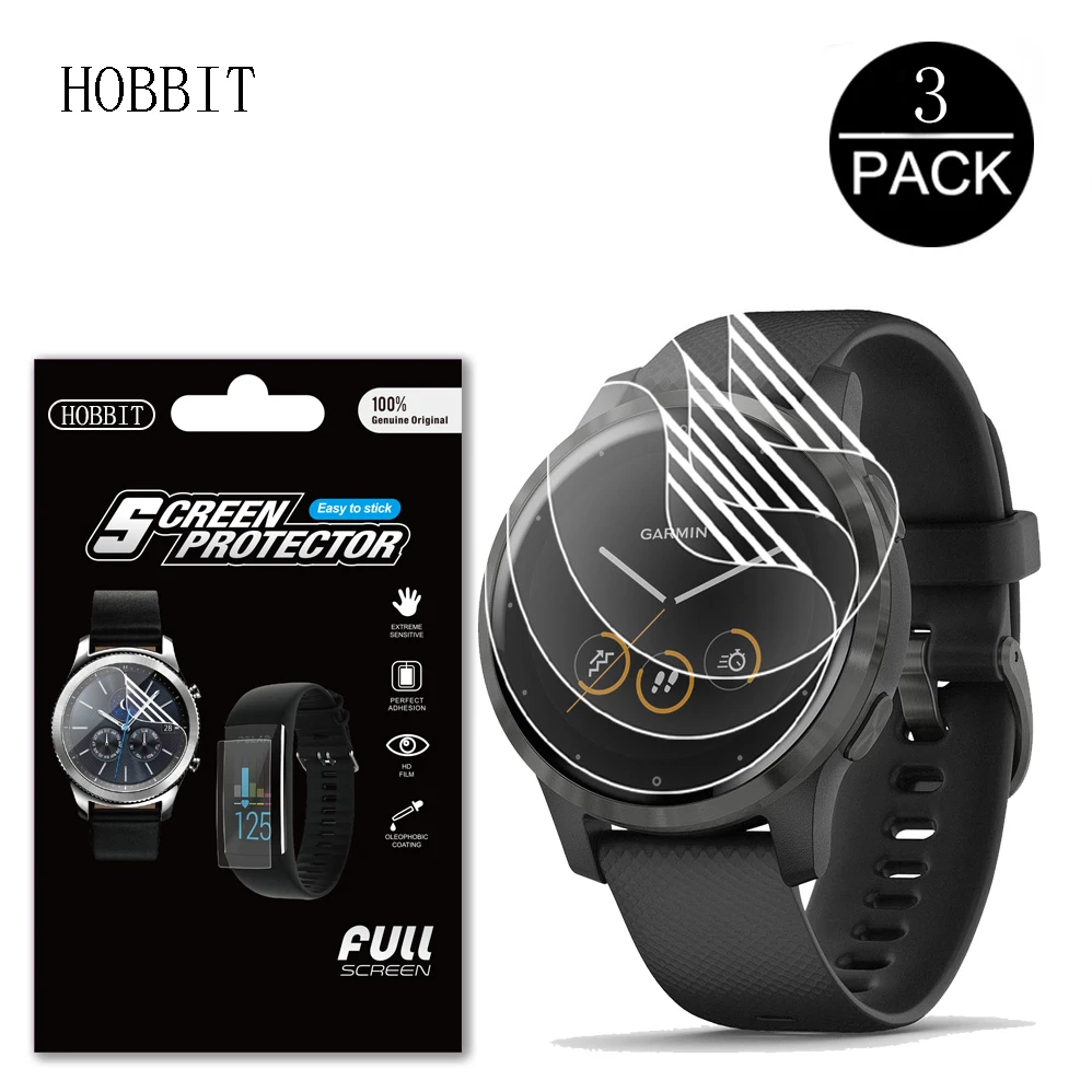

3Pcs Anti-Scratch TPU Film For Garmin Vivoactive 4 4S Smart Watch Hydrogel Soft Clear Full Screen Protector Vivoactive4 4S