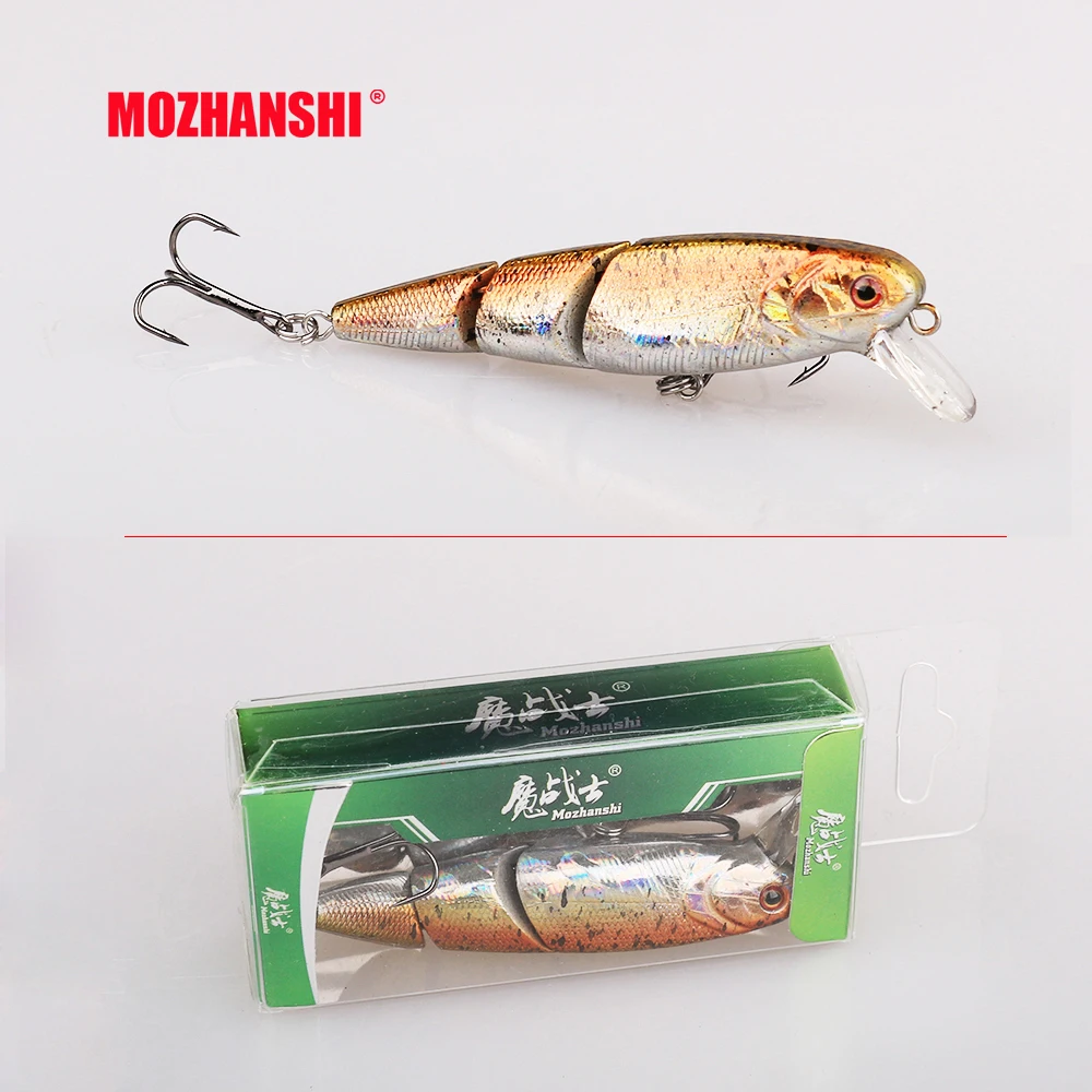 

MOZHANSHI 1pc Minnow Fishing Lure Hard Plastic Artificial Bait 3D Eyes 7.5cm 9.7g Fishing Wobblers diving 0.2m-1m Crankbait