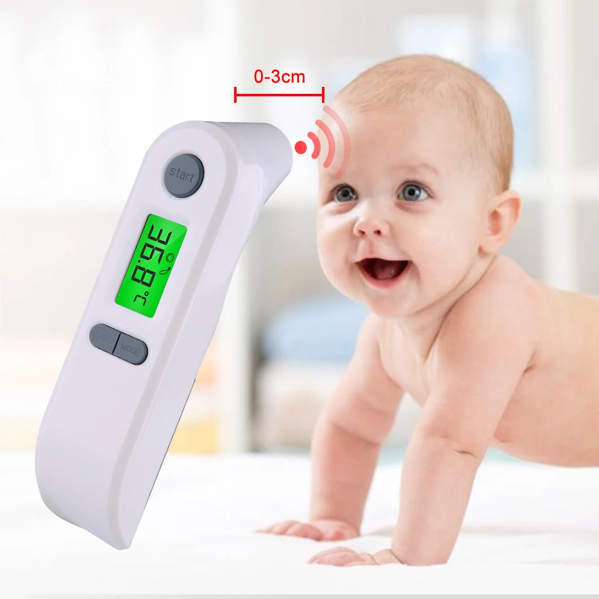 

Medical Infrared Thermometer Forehead Ears Baby Portable Non-contact child Handheld Body/Object Temperature Measure IR Device