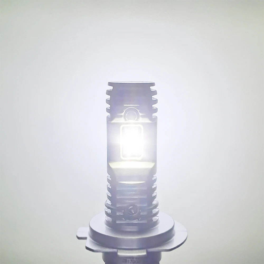 OXILAM 1PC H7 LED Motorcycle Headlight Bright White CSP LED Bulbs Car Headlight High Low Beam Canbus For Yamaha BMW Ducati Honda