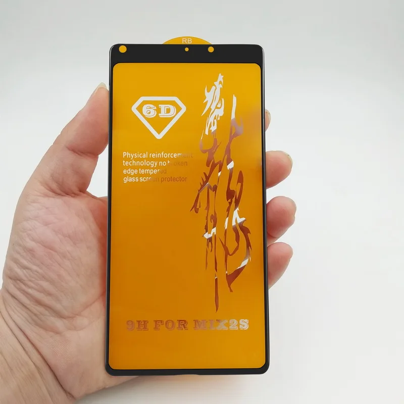 For xiaomi mi mix 2 6D glass tempered screen protector 9h for mix2 Clear Screen phone film 2s | Мобильные телефоны и