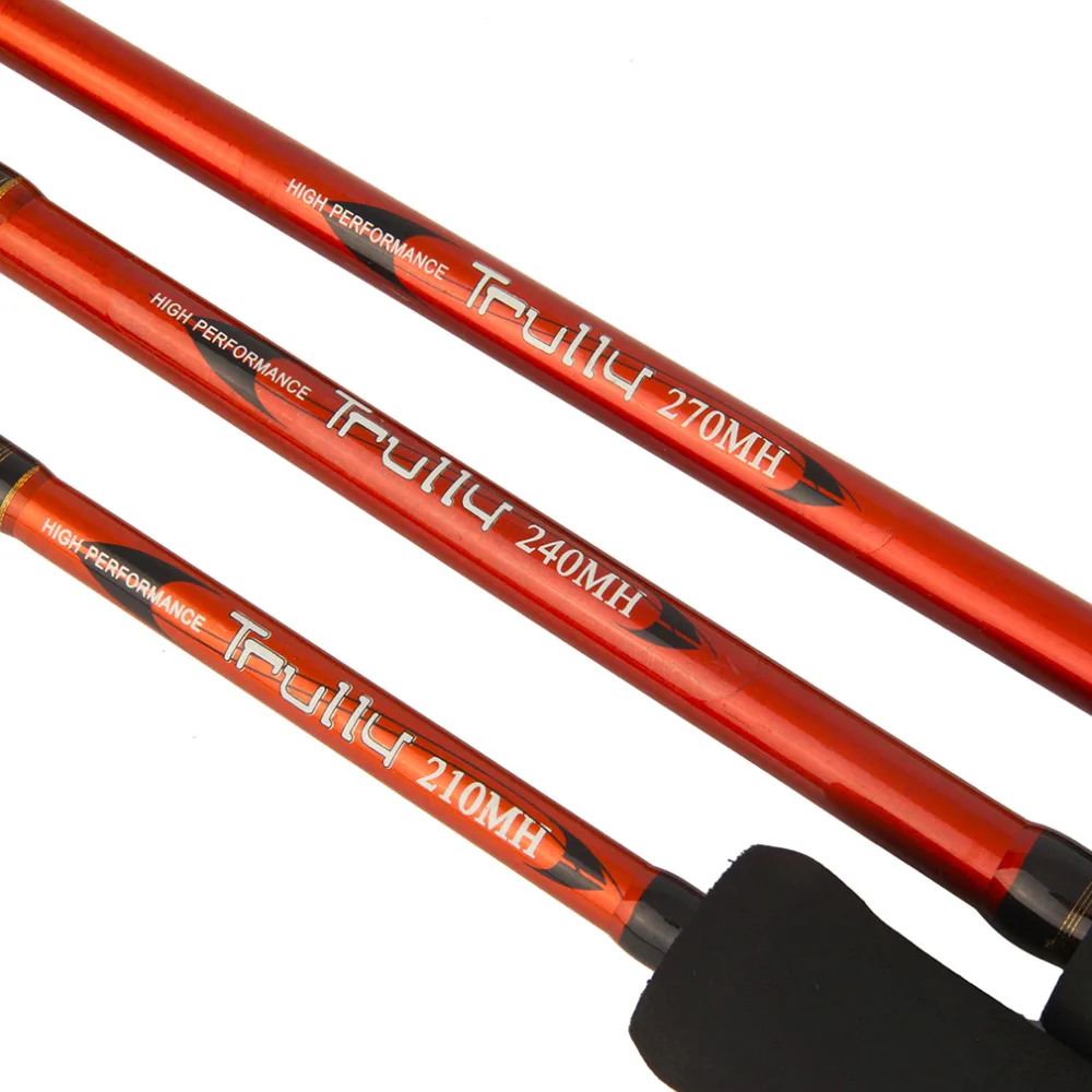 NEW 2.1/2.4/2.7M Hard Light Carbon Fiber Portable Fishing Rod Pole 4 Sections Segments Spinning Rod Fishing Tackle