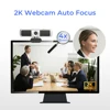 Webcam 4X Zoom Webcam Full HD 4K Webcam con micrófono USB cámara para cámara Web de PC con cubierta con polvo cámara Web 1080P Webcam ► Foto 2/6