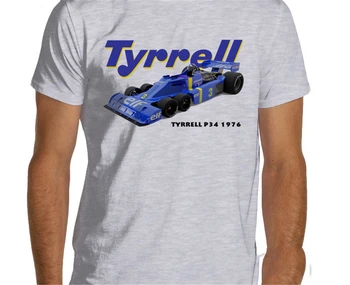 

F1 1976 Tyrrell P34 Racing T Shirt Men Women Formula One Oversized Tops Tee Shirt