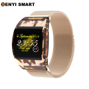

New P63 Fashion Couple Watch Transparent Case Butterfly Clasp IP67 Waterproof Step Counter Health Monitoring Smart Watch