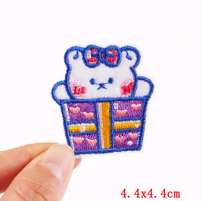 Cartoon Dinosaur Patches For Clothing Thermoadhesive Patches Cute Animal Patch Iron on Embroidery Patches on Clothes Applique PE5348CT