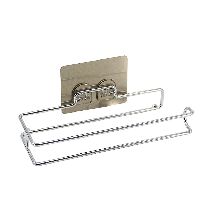 

Home Storage Toilet Tissue Paper Holder And Multi-Purpose Shelf Wall Mount Storage Organizer For Bathroom Towel Bar