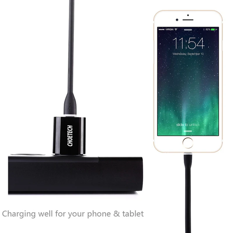 CHOETECH 5 В/2,4 А USB зарядное устройство для iPhone 8 7 US Plug дорожное настенное зарядное устройство адаптер для samsung Xiaomi Redmi 7 зарядное устройство для мобильного телефона