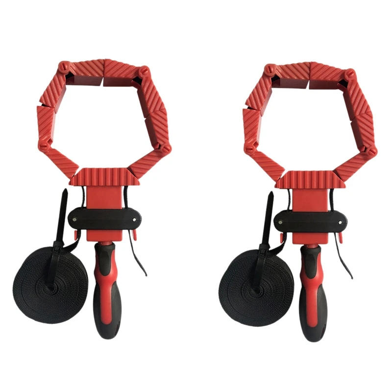 2Pcs Frame Woodworking Multifunction Strap Clamp Polygons Angle Clip