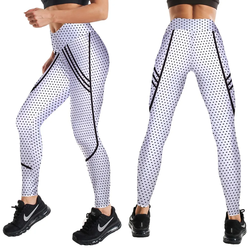 Push Up Elastic High Waist Printed Leggings Women Feather Letters Cross Waist Leggings For Weight Loss Tummy Control