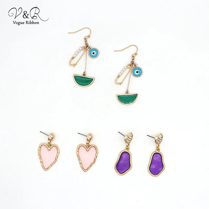 DIY ручной работы ювелирных изделий смолы подвески в форме сердца висячие серьги