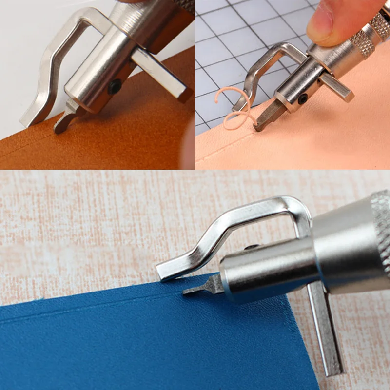 5 в 1 Pro Leather Craft Edge пресс-комплект Регулируемая строчка и Groover сгибание кожи инструмент для шитья швейные инструменты