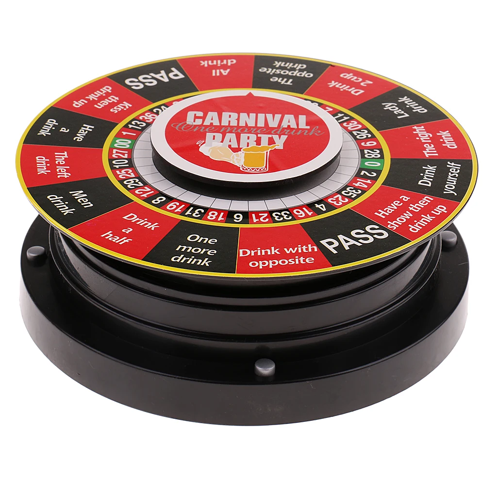 Electric Turntable Roulette Drinking Game Toy for Adults Party Board Game 14cm
