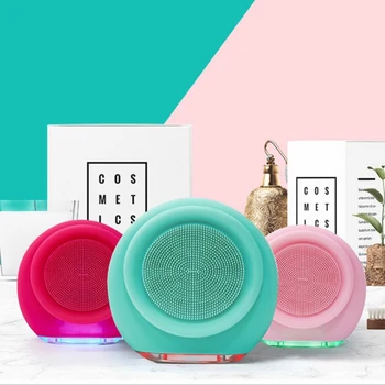 

Silicone Electric Face Cleansing Brush Massage Lift Tools Facial Care Massager Machine Skin Cleanser Vibration Facial Skin Care