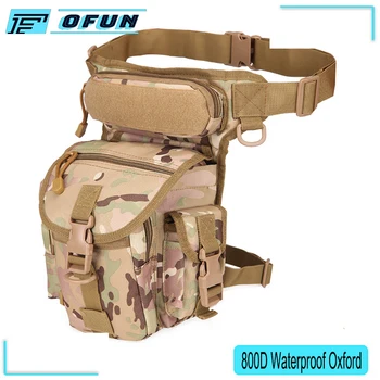

800D Waterproof Military Tactical Bag Leg Bag Tactica Milita Militaire HuntingTool Fanny Thigh Pack Motorcycle Riding Waist Pack