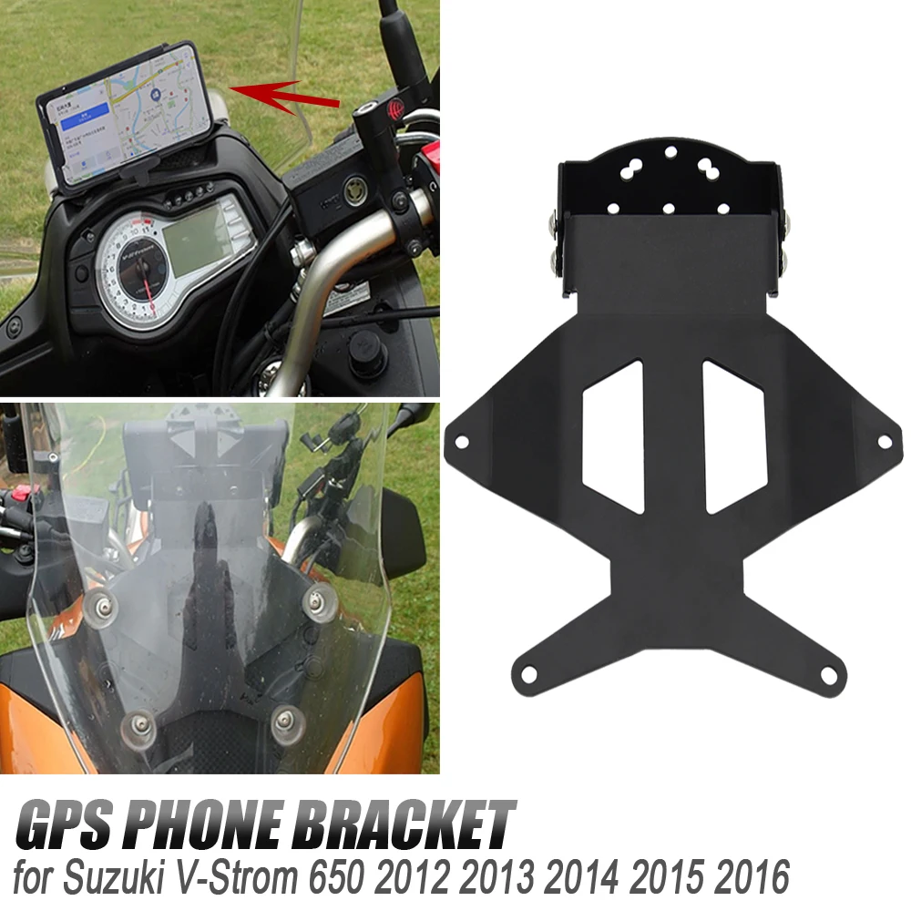 

NEW Motorcycle Mobile Phone Holder For SUZUKI V-STROM 650 XT DL 650 Vstrom 2012-2016 2015 14 Rechargeable GPS Navigator Mounting