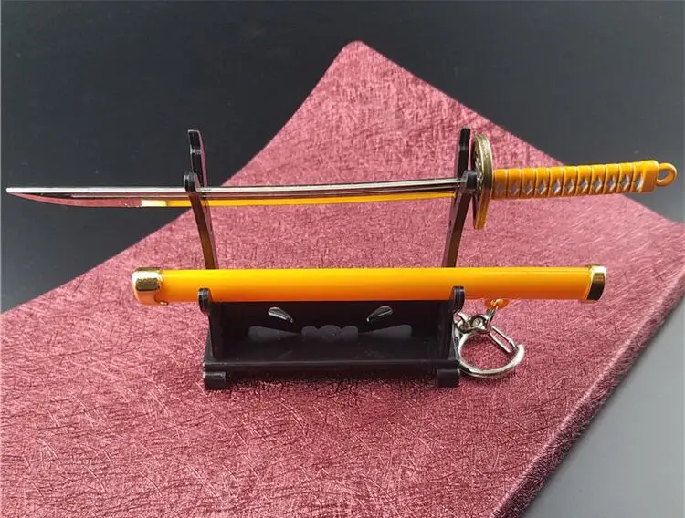 Q-053 7 Styles Roronoa Zoro Sword Keychain For Women Men