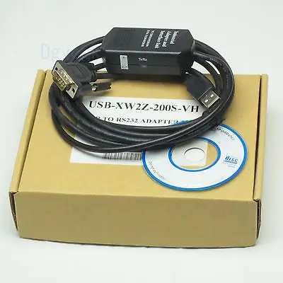 

DHL/EMS 5 Sets*USB-XW2Z-200S-VH Programmer cable USB to RS232 ADAPTER for for OM-RON CQM1H CPM2C PLC -h2