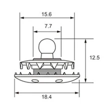 Кнопка крепления для парусиновой яхты, 3/8 дюйма Диаметр, никель, морской класс
