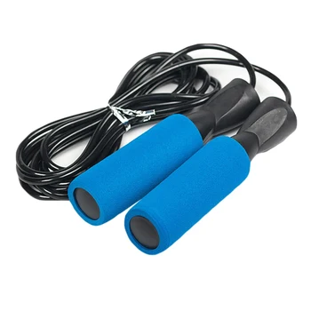 

PVC Skipping Jump Rope Adjustable Sports Lose Weight Training Exercise Speed Skipping Rope With Anti Slip Foam Handle