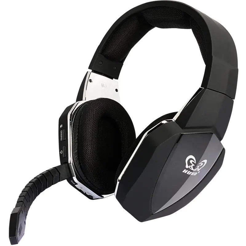 HUHD 2 4G wireless gaming headphones with mic bass sound No time delay for game for PS4 XBOX ONE PC USB wireless 7 1 headsets