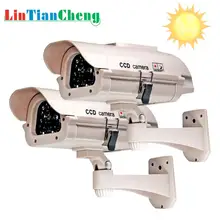 Cámara ficticia exterior alimentada por balas hogar/calle seguridad Video vigilancia Cámara falsa solar envío gratis(China)