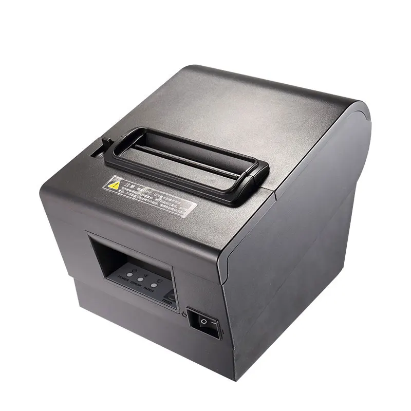 

Thermal Printer 80m Black Receipt POS Printer with USB Serial Ethernet Port 260mm/s Print speed Auto Cut Support Windows Mac