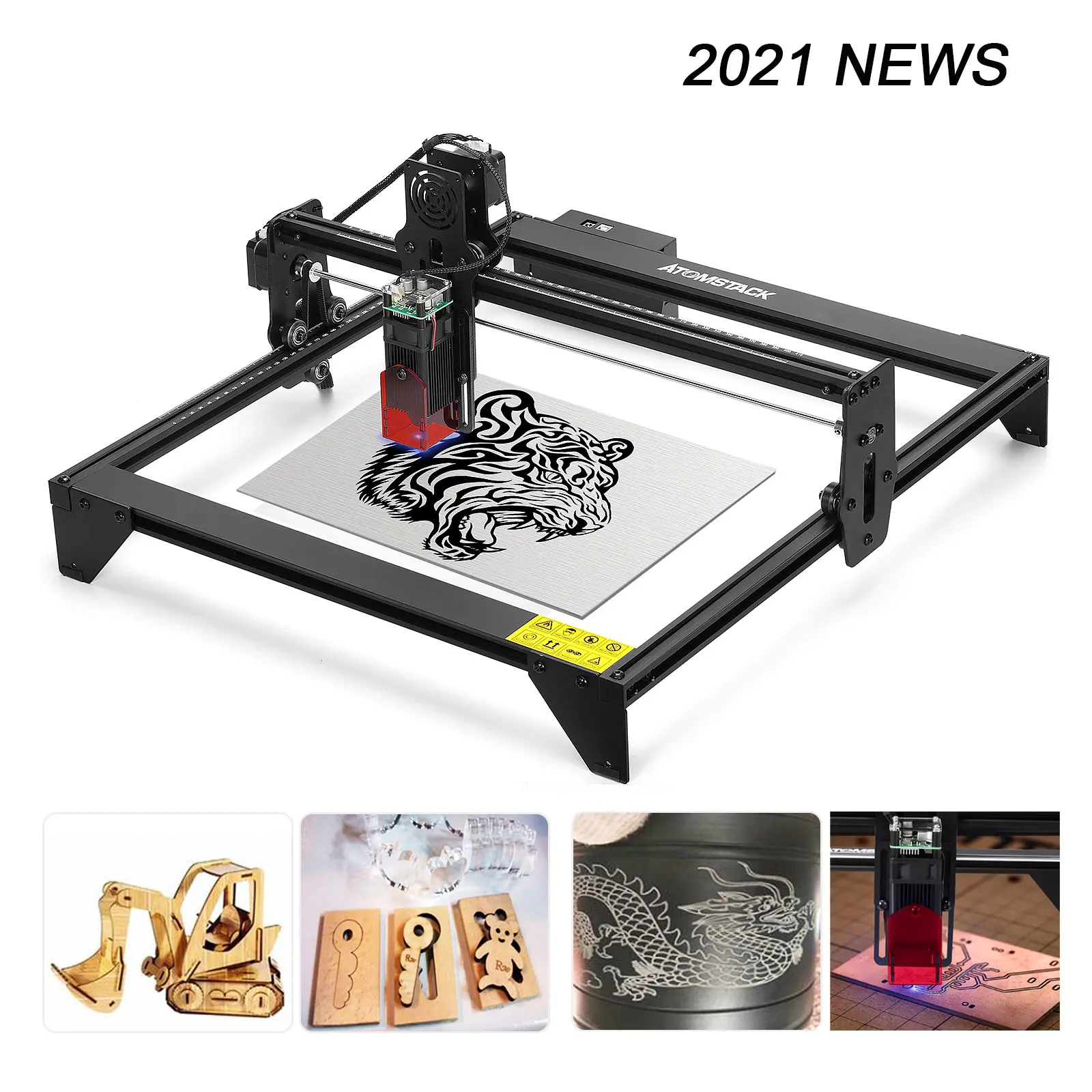 

Laser-Cutting-Machine ATOMSTACK A5 30W Engraver CNC Router Engraving 410x400mm Wood Metal Mini Desktop Printer DIY Kit Cutter