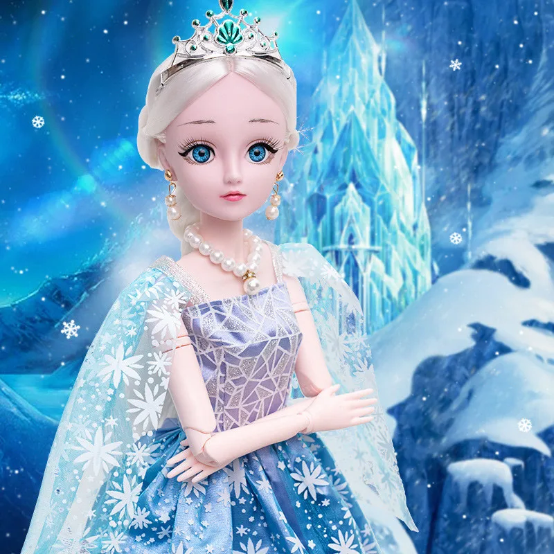 60 cm Doll 1/3 Bjd Doll 20 Movable Joint Dolls Beautiful Eyes Long Hair Beautiful Makeup Toys for Girl Detachable Surprise Gift