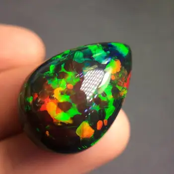 

Q120 Natural Black Opal 27.35ct Gemstones Loose Stones for Jewelry Making for Necklace Making