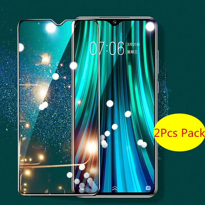 Закаленное стекло для Xiaomi redmi note 9S 8 Pro 2 шт. защита экрана Противоударная