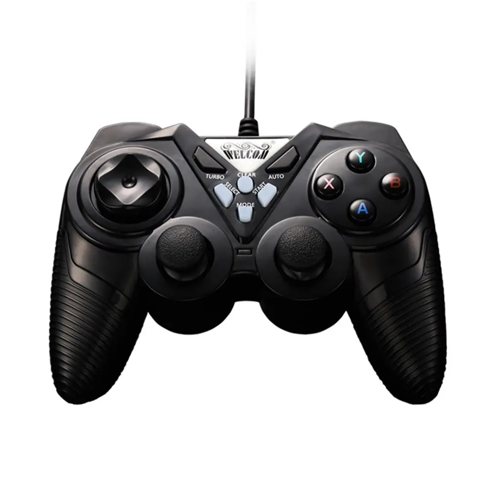 

WE-8400 Wired game controller game pad PC notebook vibration Double play