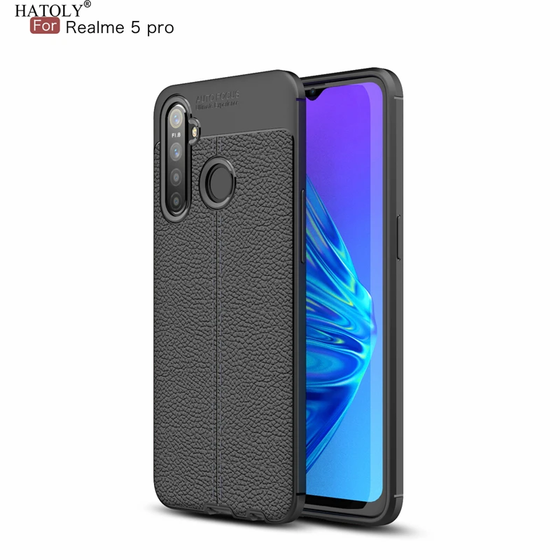 Чехол HATOLY для OPPO Realme 5 Pro чехол из искусственной кожи устойчивый к загрязнениям