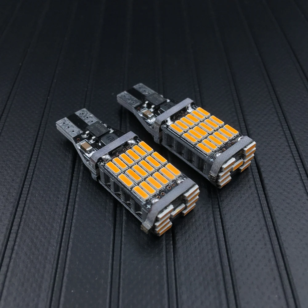 Светодиодный фонарь для парковки 2 шт. T15 W16W 45 SMD 4014 921 912 12 в пост. Тока красный белый