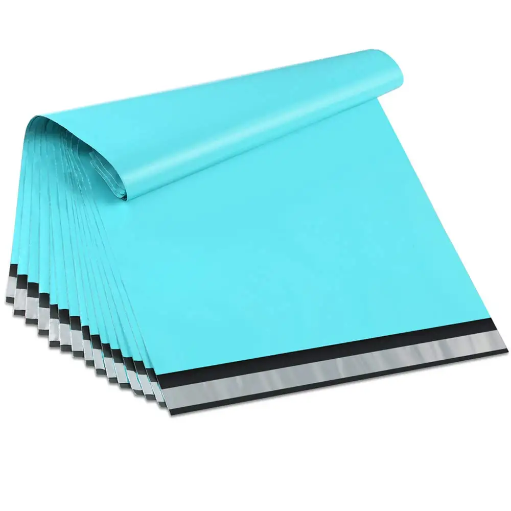 100 шт. 15x2 3 см/6х9 дюймов Teal Green полиэтиленовые пакеты для доставки бутиков от кутюр