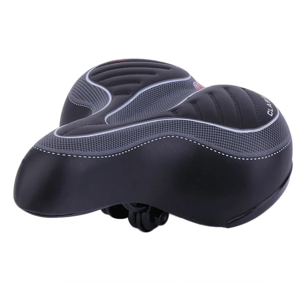 buy Comfortable Wide Thicken Big Bum Bike Bicycle Gel Cruiser Extra Sporty Soft Pad Saddle Seat Suitable For Any Type Of Bike