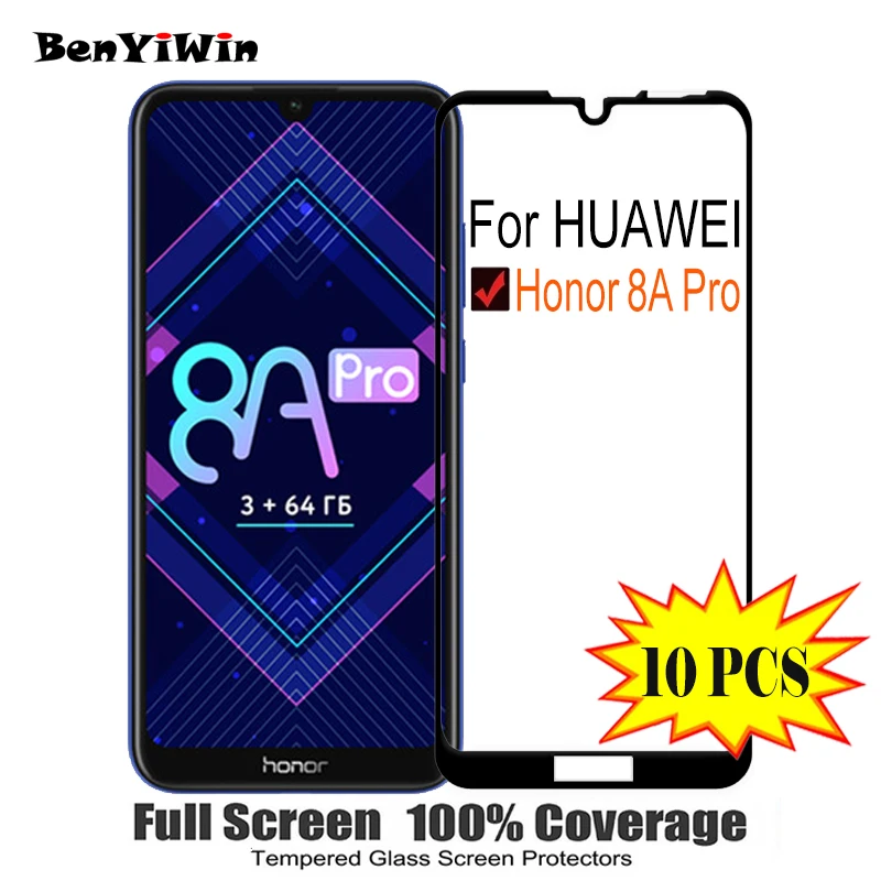 Защитная пленка для экрана из закаленного стекла полное покрытие Huawei Honor 8A Pro 9H