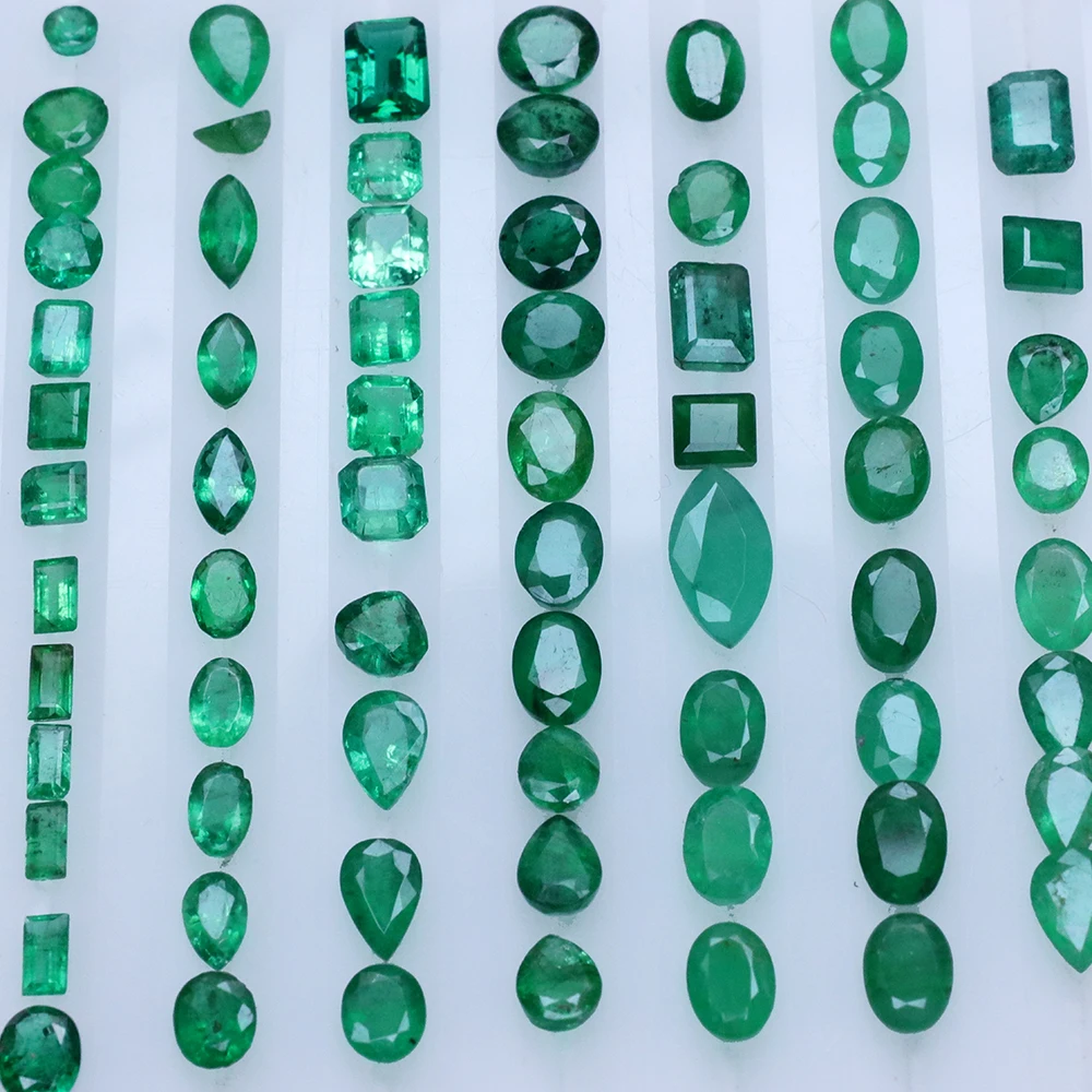 Emerald Natural Emerald Gemstone Beryl Customizable 0.46ct Octagon 4*5.8*2.8mm Pure Natural Without Optimized Treatment