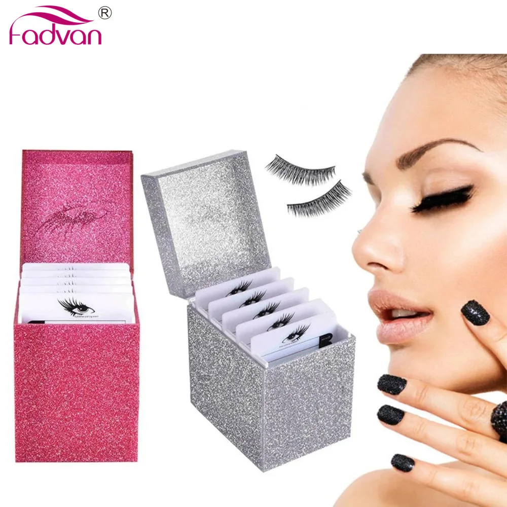 False Eyelash Storage Box 5 Layers Makeup Display Container Eyelashes